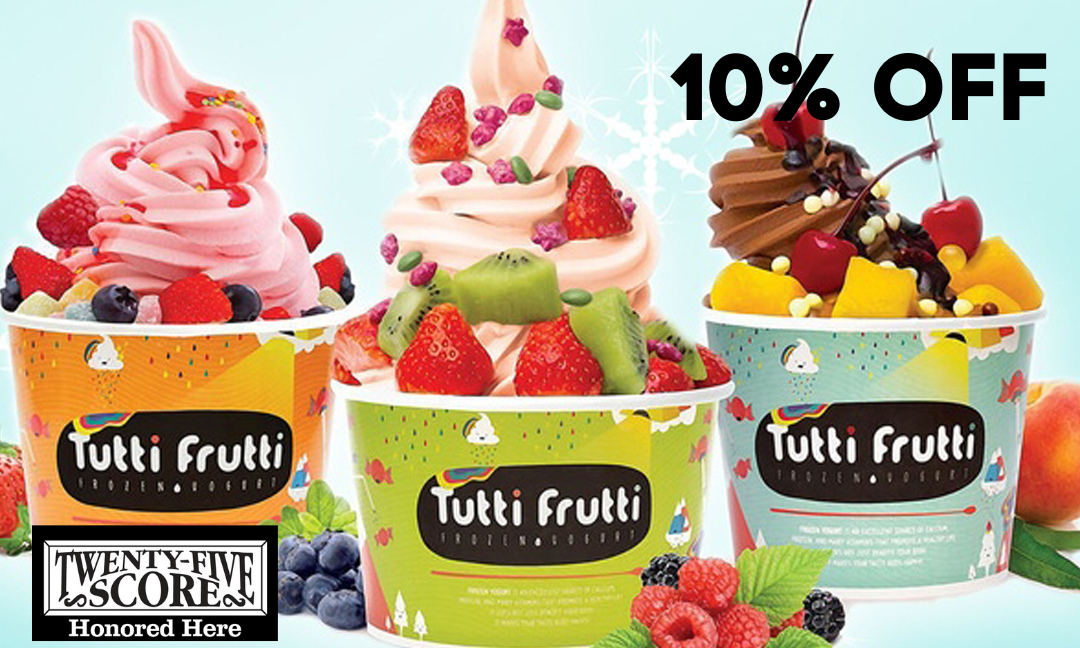 Tutti Frutti Frozen Yogurt, Dining